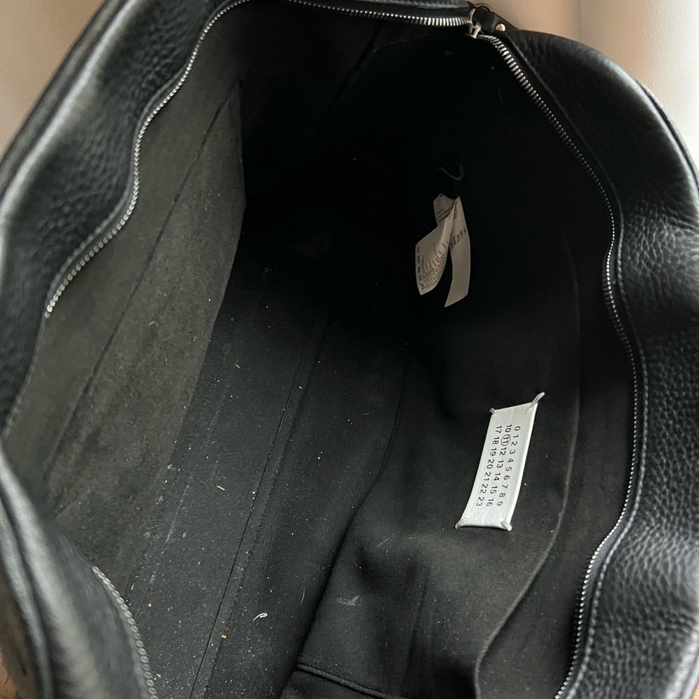Maison Martin Margiela Black Leather Duffel Bag ghost briefcase - Picture 4 of 14